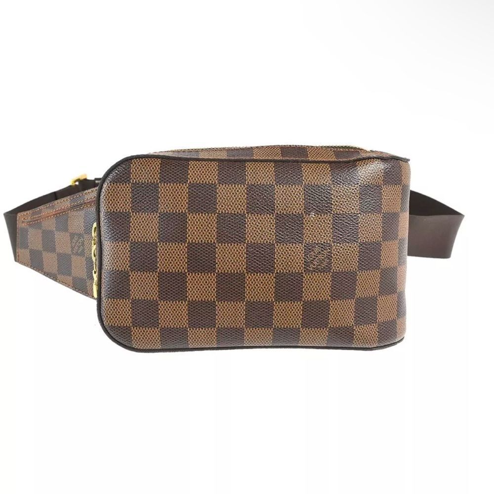 LOUIS VUITTON GERONIMOS BUM BAG DAMIER CANVAS BROWN CA0065
